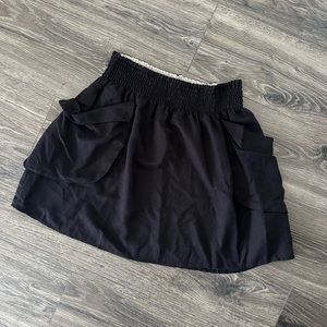H&M Black Short Cargo Skirt